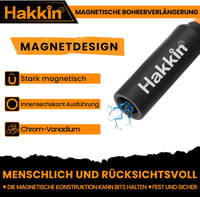 Hakkin 5 db 60 mm Mágneses Bittartó 1/4" Gyorscserélő Fúrószár Hosszabbító Elektromos Fúrókhoz, Csavarbehajtókhoz, Krómvanádium Acél 3