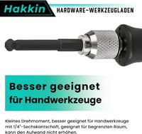 Hakkin 7 részes gömbfejű imbuszkulcs készlet 2-8 mm, 65 mm hosszú, S2 acél, mágneses, 1/4" befogású, szereléshez, barkácsoláshoz 5