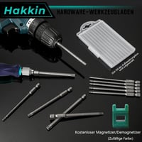 Hakkin set Torx bitova 1/4" S2 čelik, dugi, s rupom - 12 kom. 2