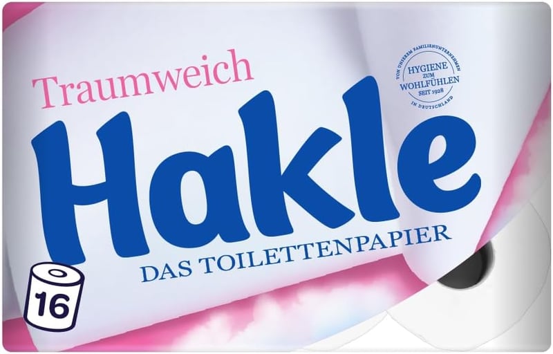 Hakle Dream Soft 4 rétegű toalettpapír 16 tekercs - 16 pieces (pack of 1)