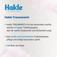 Hakle Dream Soft 4 rétegű toalettpapír 16 tekercs - 16 pieces (pack of 1) 2