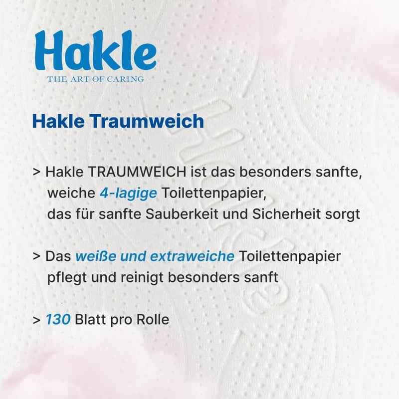 Hakle Dream Soft 4 rétegű toalettpapír 16 tekercs - 16 pieces (pack of 1)