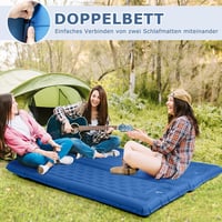 Haksimey Önfelfújó Kempingmatrac 12 cm Vastag - 72x200 cm Légmatrac Beépített Párnával és Lábpumpával - Túrázáshoz, Kempingezéshez, Szabadté 6