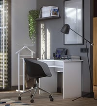 HAKU Néma Servo Fehér Tömörfa Gardrób 47x102x36 cm Klasszikus Stílusú - White 2