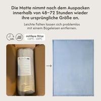 Hakuna Matte Babajáték Szőnyeg memóriahab csúszásgátló aljjal 200 x 150 x 2,5 cm kék mászóka tatami 5