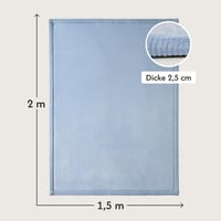Hakuna Matte Babajáték Szőnyeg memóriahab csúszásgátló aljjal 200 x 150 x 2,5 cm kék mászóka tatami 2