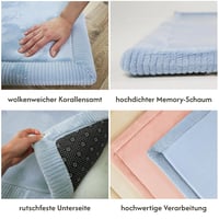 Hakuna Matte Babajáték Szőnyeg memóriahab csúszásgátló aljjal 200 x 150 x 2,5 cm kék mászóka tatami 3