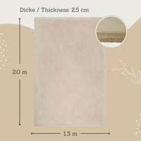 Hakuna Matte Cloud-Soft baba játszószőnyeg 200x150cm memóriahabos csúszásmentes - 150 x 200 cm, Beige 3