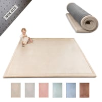Hakuna Matte Cloud-Soft baba játszószőnyeg 200x150cm memóriahabos csúszásmentes - 150 x 200 cm, Beige 1