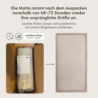 Hakuna Matte prémium barna játszószőnyeg 200x150cm memóriahabos puha csúszásmentes 4