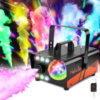 HAKUTA 600W Ködgép Diszkógömbbel és RGB LED Világítással - Automata Ködpermetezés 2300 CFM - Bulikhoz, Színpadi Előadásokhoz, Halloweenre 1