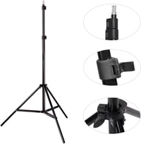 HAKUTATZ Professzionális Fotóstúdió Szett Stúdióvilágítás Háttérrendszer Állvánnyal Softbox Fényképezés Hordtáskával 6