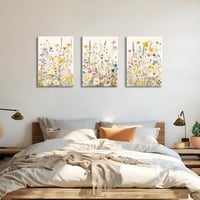 HALFLEMART 3 részes virágos vászonkép szett 150x70 cm faldekoráció 4