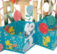 Hallmark Jumbo 3D Pop Up Snoopy és Woodstock Születésnapi Üdvözlőkártya 4