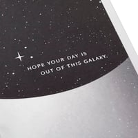 Hallmark Star Wars 3D vyskakovacie blahoželanie Millennium Falcon – narodeniny, Deň otcov, vesmírna téma Han Solo, strieborné 7