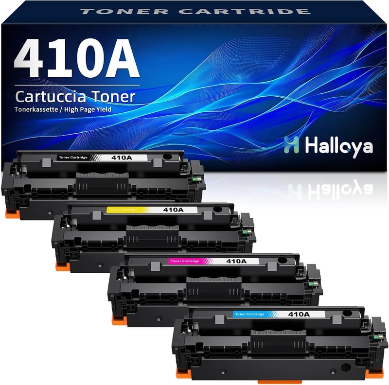 Halloya 410A/410X Toner 4db HP LaserJet Pro M477fdw M452nw Nyomtatóhoz