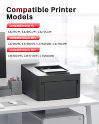 Toner compatibil Halloya TN-247 TN-243 CMYK pentru imprimante Brother MFC-L3750CDW DCP-L3550CDW 2