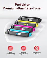Toner compatibil Halloya TN-247 TN-243 CMYK pentru imprimante Brother MFC-L3750CDW DCP-L3550CDW 4