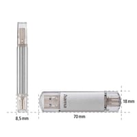 Hama 128 GB USB 3.2 Gen 1 Type-C USB memorija, 2-u-1 OTG stick za Android, tablet, MacBook, 40 MB/s, srebrna 7