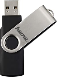 Hama 128GB USB 2.0 Pendrive 15MB/s Fém Kulcstartó Ezüst - 128 GB, 15MB/s data speed 8