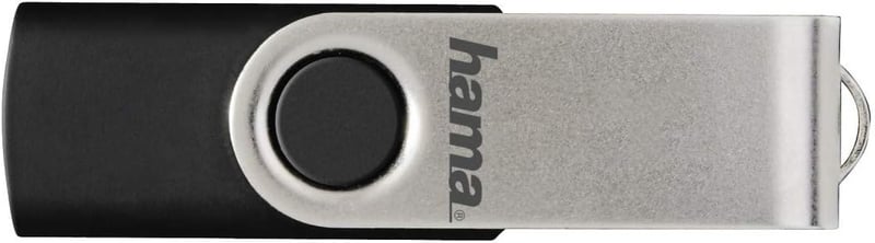 Hama 128GB USB 2.0 Pendrive 15MB/s Fém Kulcstartó Ezüst - 128 GB, 15MB/s data speed