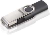 Hama 128GB USB 2.0 Pendrive 15MB/s Fém Kulcstartó Ezüst - 128 GB, 15MB/s data speed 1