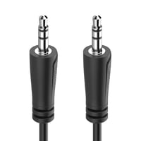 Stereo audio kábel Hama 3,5 mm jack, samec-samec, 1,5 m – čierny 3