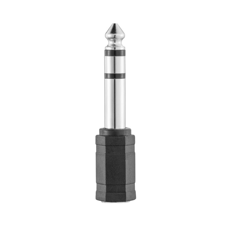 Hama audio adaptér 3,5 mm jack zásuvka na 6,3 mm jack zástrčku – Hi-Fi stereo adaptér na slúchadlá pre audio systémy, čierny