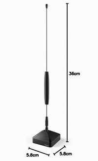 Hama Basic passzív beltéri antenna - DVBT, DVBT2, DAB+, DAB, FM vétel, TV és rádió, 360° vétel, 180° forgatható, fekete 4