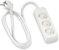 Hama elosztó 1,4m kábellel 45° forgatható 3500W GS tanúsított - 3-fold, White 4