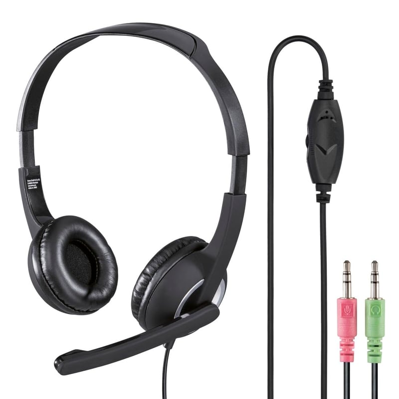 PC headset Hama Essential HS 300 s mikrofónom – čierny