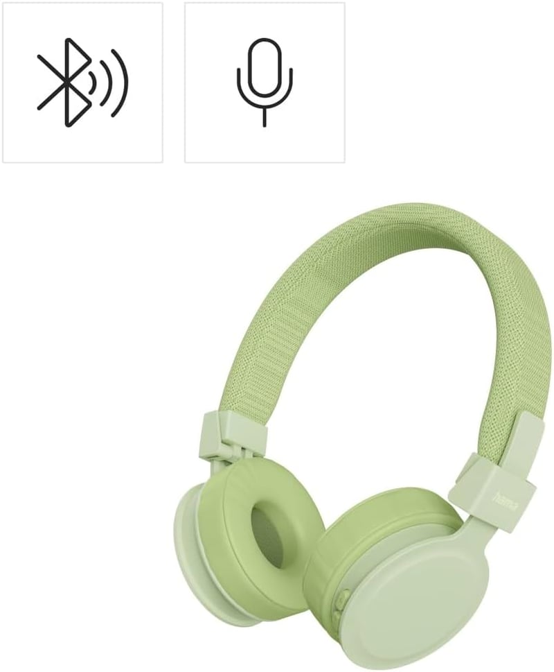 Hama Freedom Lit III Bluetooth fejhallgató zöld, összecsukható, 15 órás játékidő - Green
