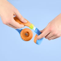 Căști Hama pentru copii, cu fir, limitare volum 85dB, on-ear, reglabile, de la 4 ani, jack 3,5mm, albastru/colorat 5