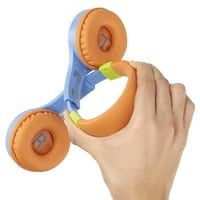 Căști Hama pentru copii, cu fir, limitare volum 85dB, on-ear, reglabile, de la 4 ani, jack 3,5mm, albastru/colorat 3