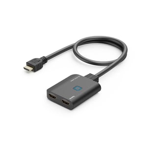 Hama HDMI razdjelnik 4K 1 ulaz 2 izlaza, 4K@30Hz, kabel od 60 cm, za spajanje 2 monitora
