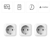 Hama Matter WLAN pametna utičnica s tajmerom, 3680 W – paket od 3 komada 2