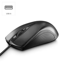 Mouse optic cu fir Hama MC-200, USB, 3 butoane, 1200 DPI, Negru 2