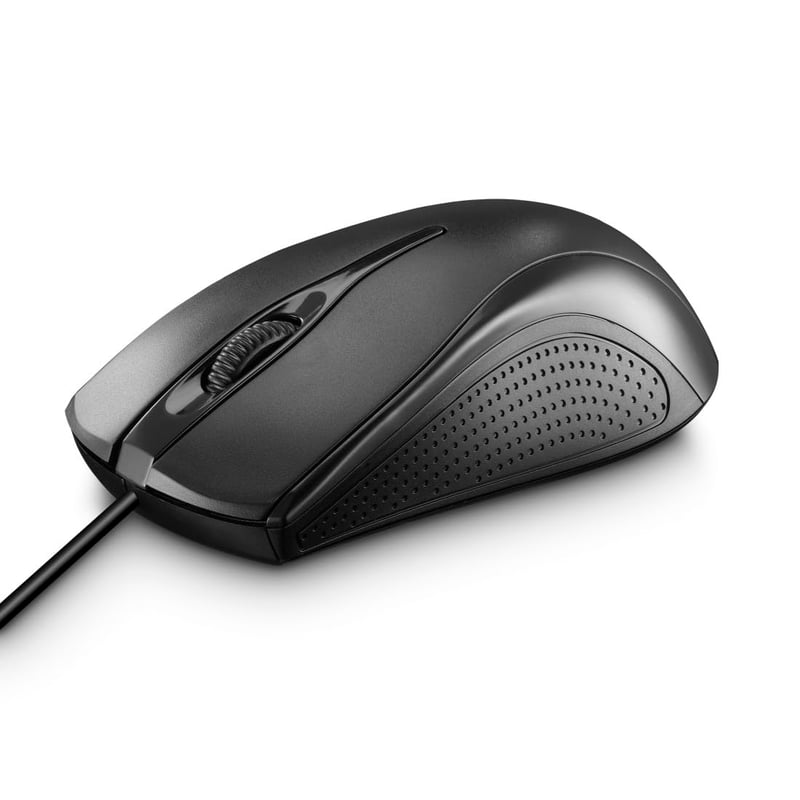 Mouse optic cu fir Hama MC-200, USB, 3 butoane, 1200 DPI, Negru