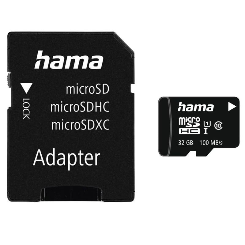 Pamäťová karta Hama microSDHC 32 GB Class 10 UHS-I 80 MB/s s SD adaptérom pre telefóny s Androidom, tablety a zariadenia Nintendo