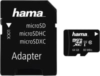 Hama microSDXC 64GB UHS-I Class 10 memóriakártya adapterrel - 64 GB 1