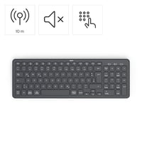 Bezdrôtová klávesnica Hama Multi Device Bluetooth/Wireless – čierna, QWERTZ 2