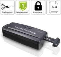 Hama papírmegsemmisítő adapter 8mm csíkvágás 6 lap fekete 2