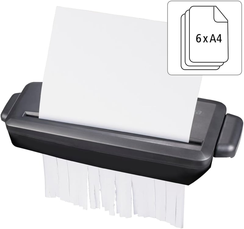 Hama papírmegsemmisítő adapter 8mm csíkvágás 6 lap fekete