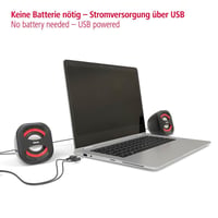 PC reproduktory Hama, aktívne, USB 3.0, 3,5 mm jack, 3 W 9