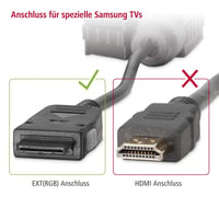 Adaptér Hama SCART pre konektor Samsung TV EXT RGB - čierny 2
