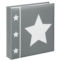 Hama Skies foto album za 200 fotografija dimenzija 10x15 cm, sivi album za uspomene s uzorkom zvjezdica 1