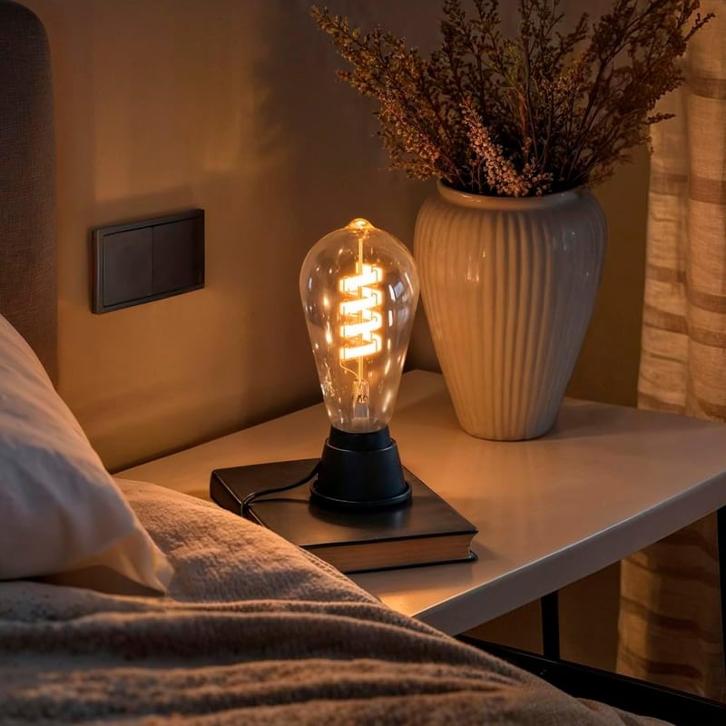 Hama Smart LED izzó E27 RGB filament ST64 Matter kompatibilis - 1 x Lampe, E27 - Retro, Filament