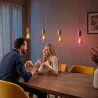 Hama Smart LED izzó E27 RGB filament ST64 Matter kompatibilis - 1 x Lampe, E27 - Retro, Filament 9