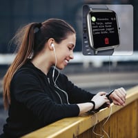 Hama Smartwatch 4900 vízálló fitnesz okosóra - kék 3