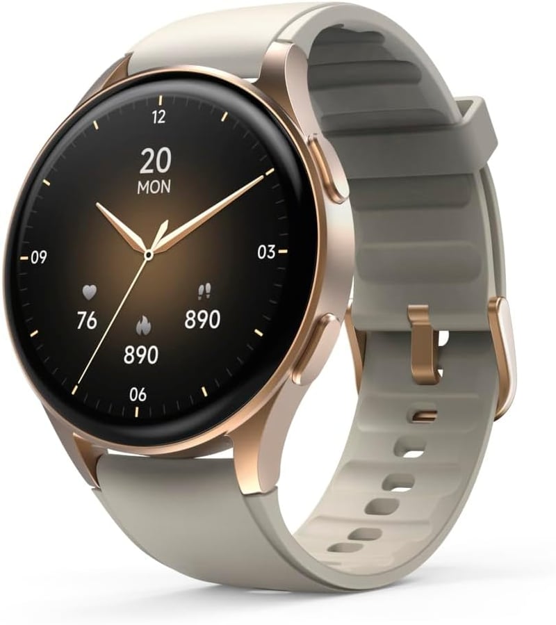 Hama Smartwatch 8900 GPS-es okosóra AMOLED kijelzővel, IP68, telefonfunkcióval - arany